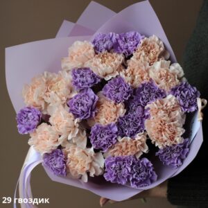 Букет мікс 29 гвоздик