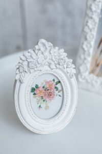 Овальна рамка для фото вінтажна