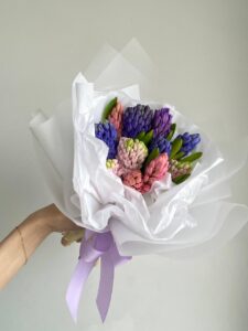 Маленький букет мікс гіацинтів