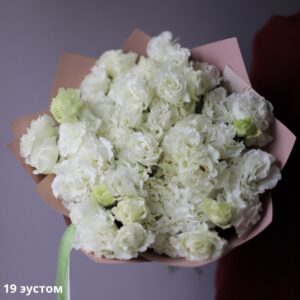 Букет із 19 білих еустом