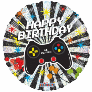 Повітряна кулька для геймера Happy Birthday